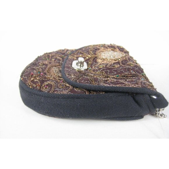 NEW World Finds Handmade Fair Trade Small Crossbody Sequin Purse Chain Strap Bag - Picture 14 of 16